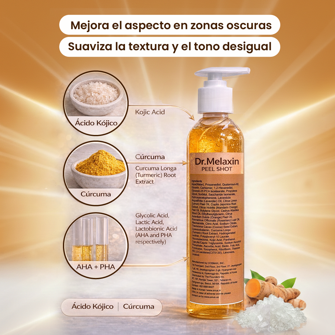 Dr, Melaxin, aclara manchas zona v y axilas