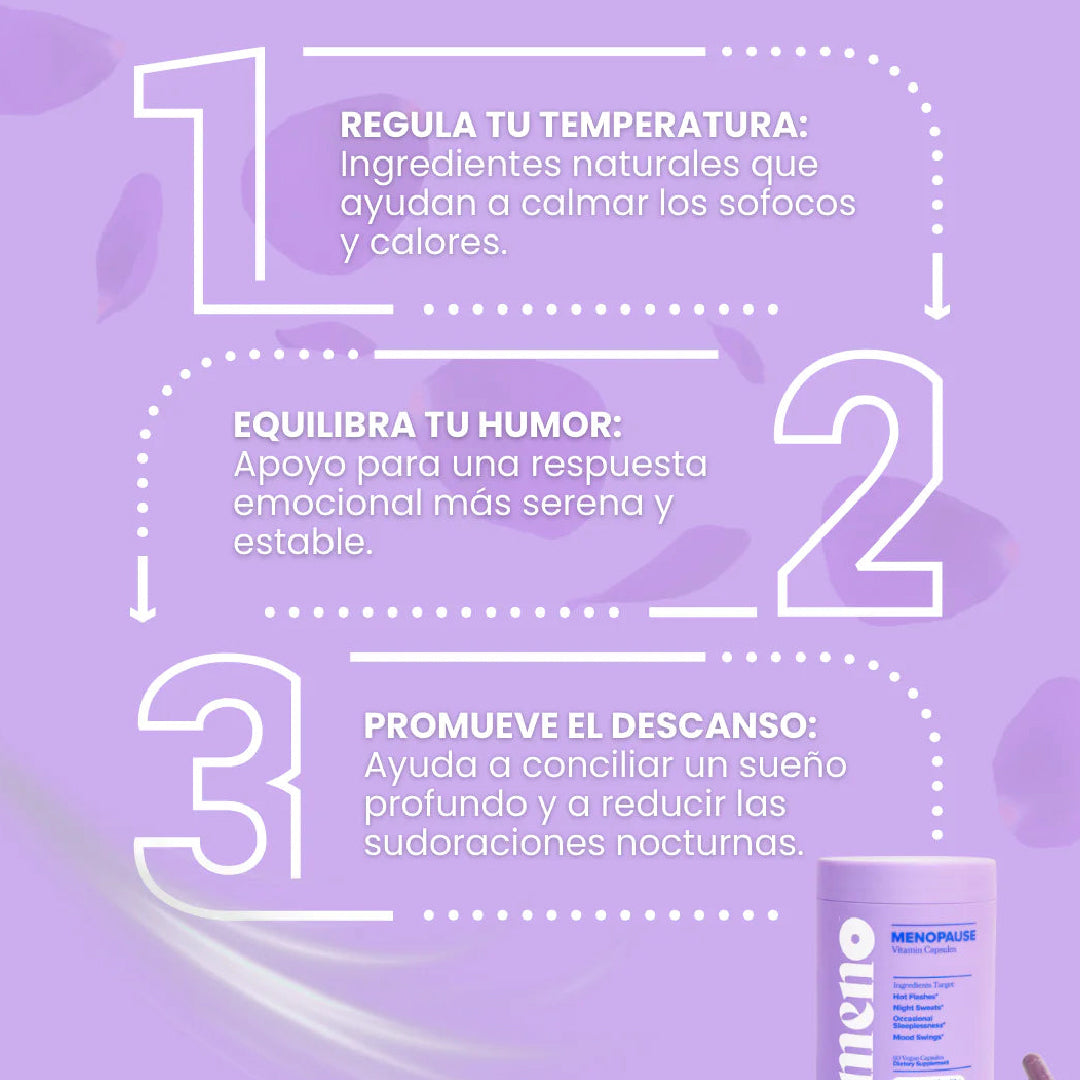Meno | Menopausia sin dolores y con energía