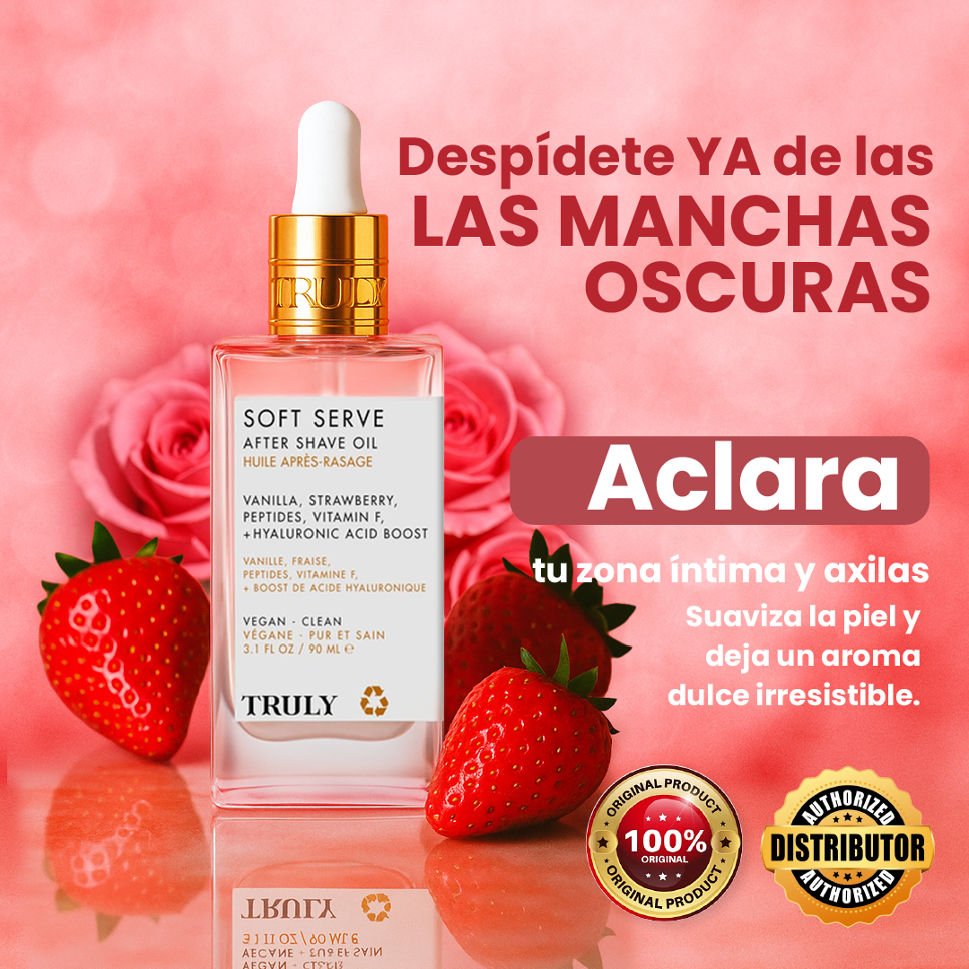 Aceite Truly | aclara  zona íntima y axilas