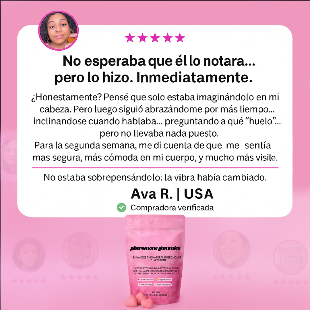 Gomitas de Feromonas, Aumenta tu atractivo