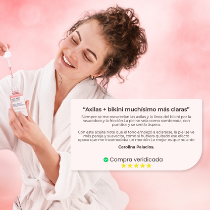 Aceite Truly | aclara  zona íntima y axilas