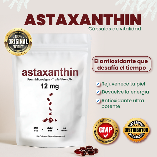 ASTAXANTHIN . Antioxidante-rejuvenecimiento y energía