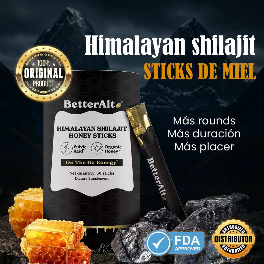 Himalayan shilajit . Palitos de miel, para hombres