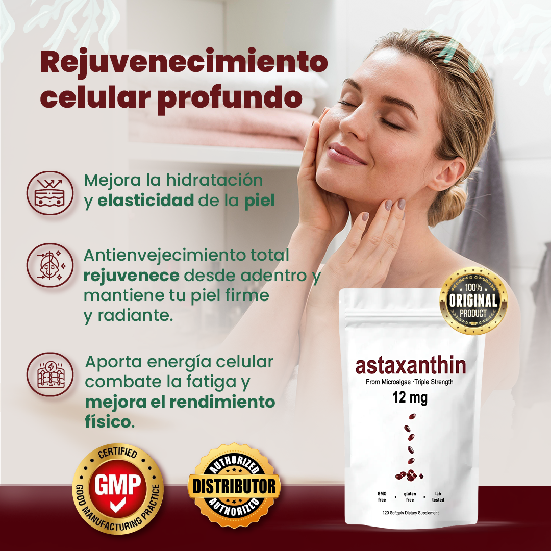 ASTAXANTHIN . Antioxidante-rejuvenecimiento y energía