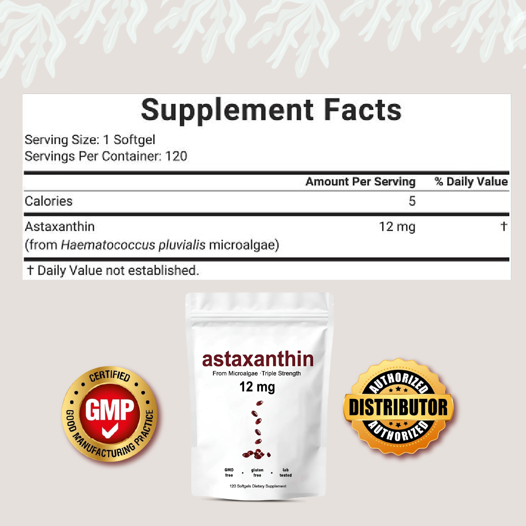 ASTAXANTHIN . Antioxidante-rejuvenecimiento y energía