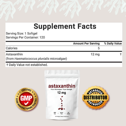 ASTAXANTHIN . Antioxidante-rejuvenecimiento y energía